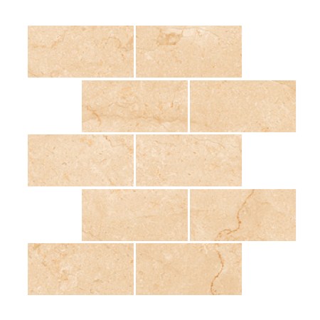 Мозаика Marble Trend Crema Marfil (Марбл Тренд Крема Марфил) 307x307 бежевая K-1003/LR/m13