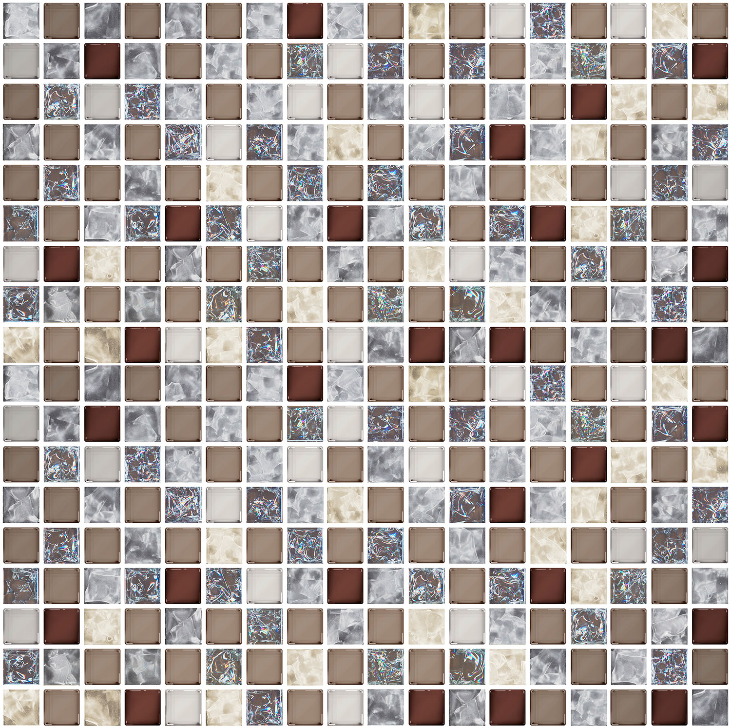 Мозаика Terrazzo Mocca 300x300 коричневая фото