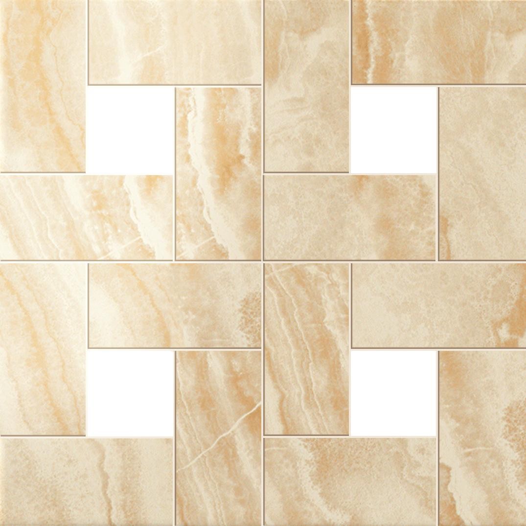 Мозаика Supernova Onyx Honey Ambe Mosaic Lap 450x450 светло-коричневая