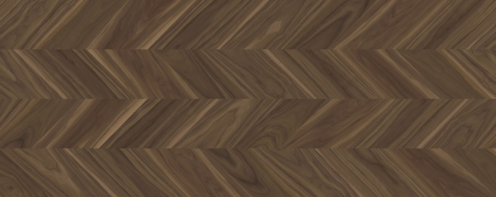 Интерьерная панель 1200x3000 Chevron American Walnut Natural глянцевая CG-3.1.2/1200х3000G