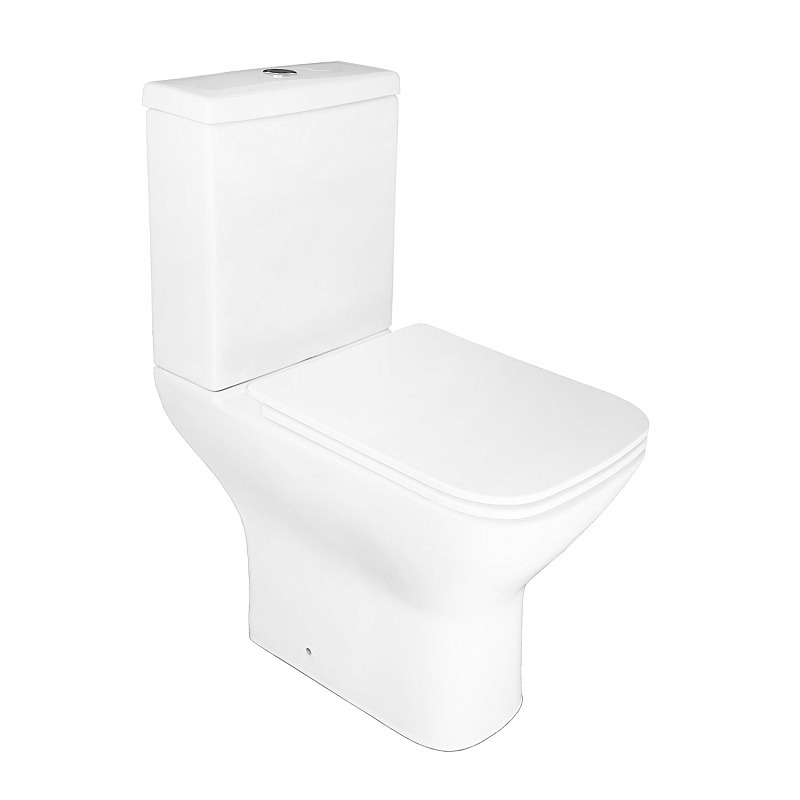 Унитаз-компакт Iris 600x380x775 напольный, безободковый, сиденье микролифт AZ 8353 фото