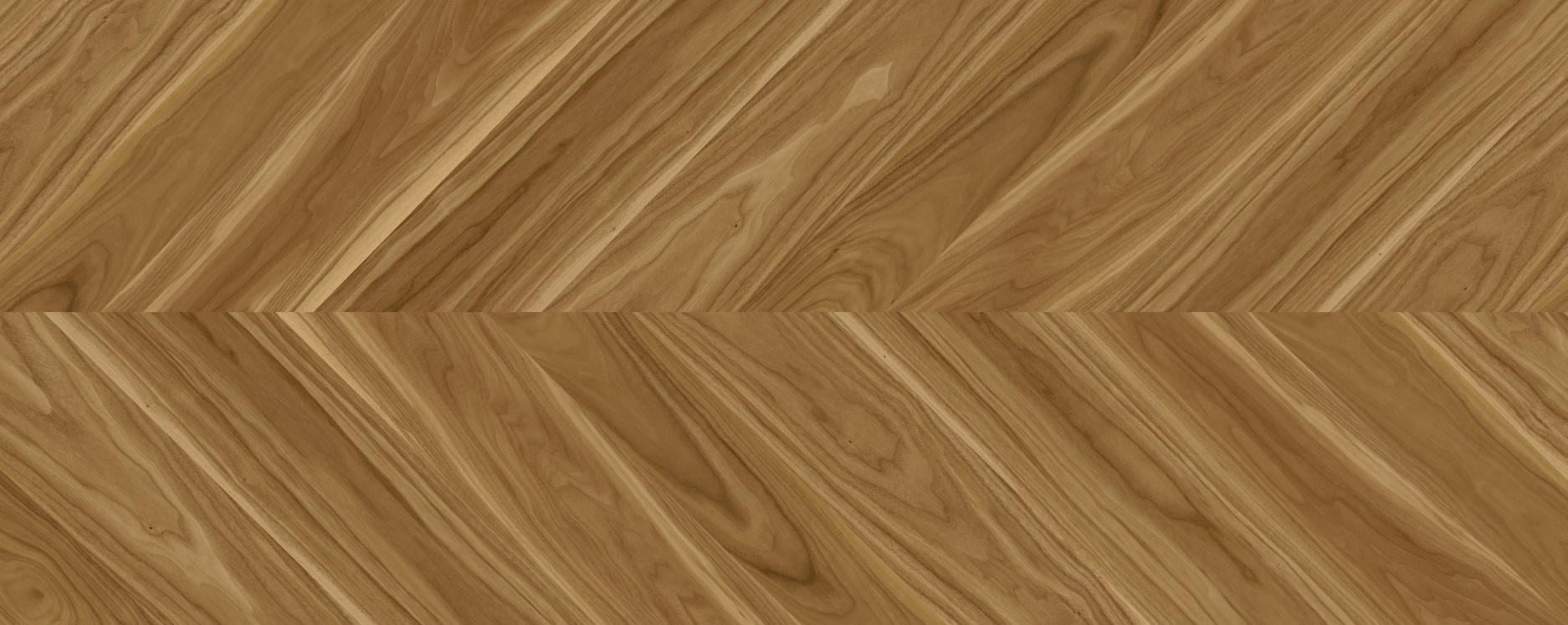 Интерьерная панель 1200x3000 Chevron American Walnut Caramel глянцевая CG-3.3.2/1200х3000G