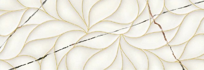 Декор настенный Bianco Covelano Struttura 242x700 белый фото