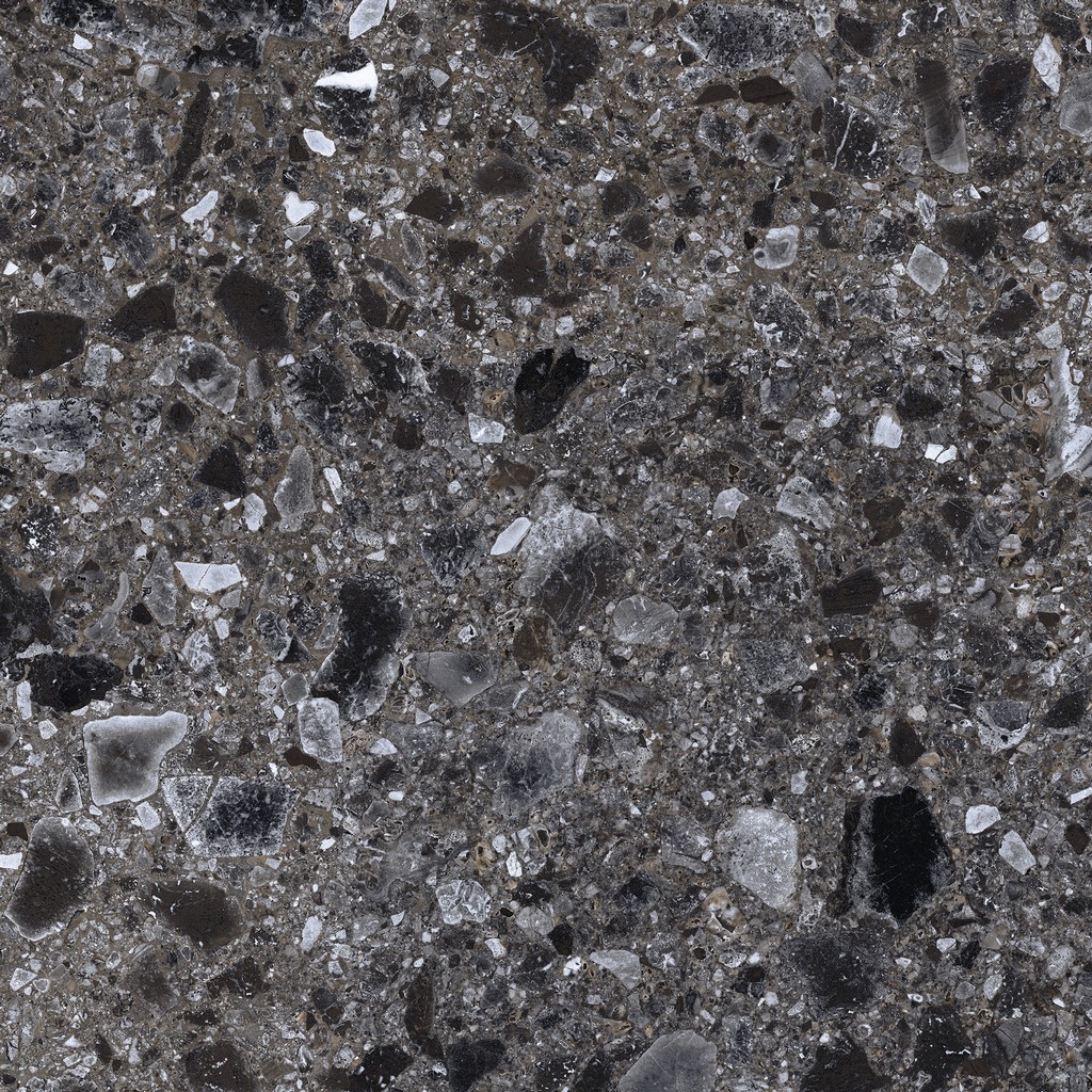 Керамогранит Terrazzo (Терраццо) 600x600 темно-серый K-333/LR фото