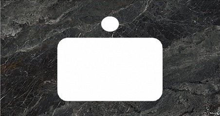 Столешница Риальто 480x1000 для раковин, встраиваемых сверху, серая темная PL2.VT93\100 фото