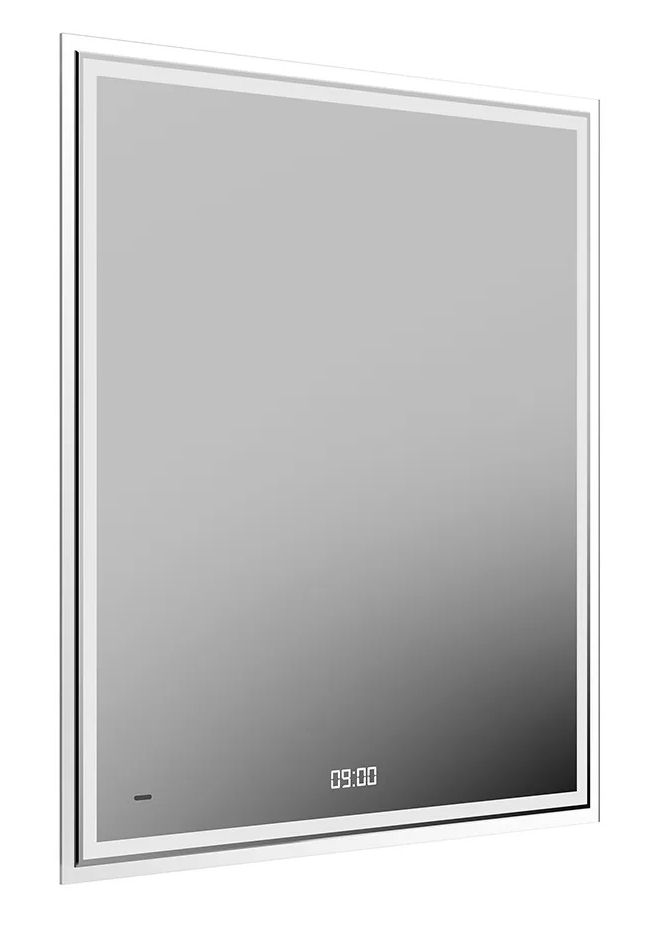 Зеркало Tecno 70 (LED подсветка, антизапотевание) белое глянцевое TE.mi.70 фото