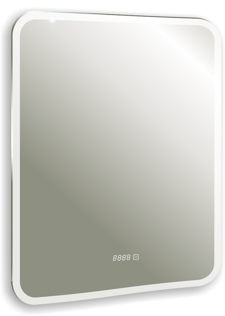 Зеркало Стив-4 600х800 часы, сенсорный выключатель LED-00002828 фото