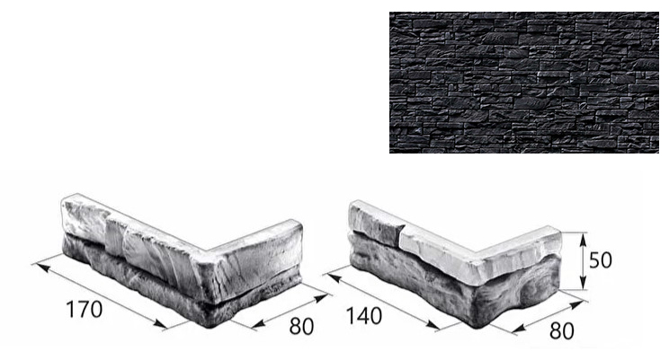 Норвег 16-20 угловой элемент черный