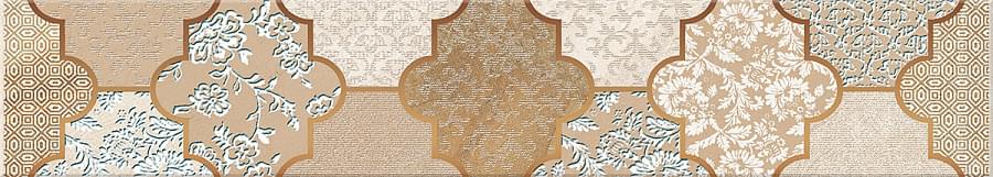 Бордюр настенный Erato Crema Moresca 90x505 многоцветный фото