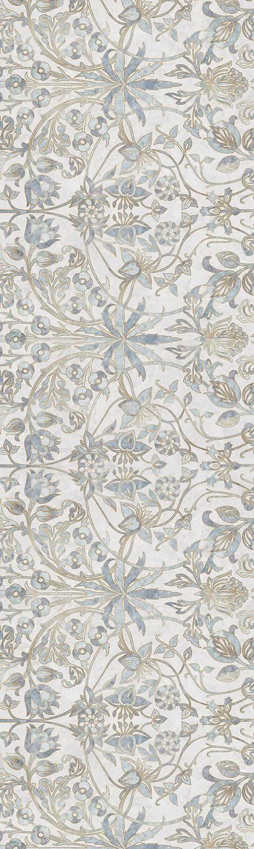 Интерьерная панель 1200x3000 Stone Flowers Gold глянцевая A-10.2.1/1200x3000G фото