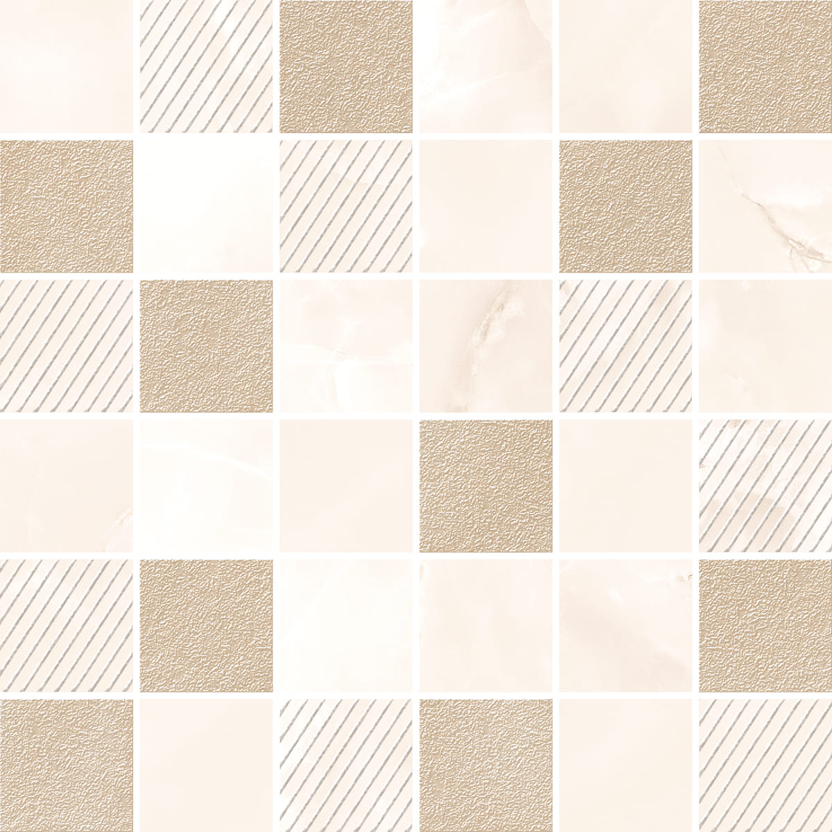 Мозаика Opale Beige Mosaic 300x300 бежевая