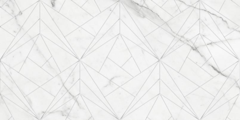 Декор Marble Trend Carrara (Марбл Тренд Каррара) 300x600 белый K-1000/MR/d01