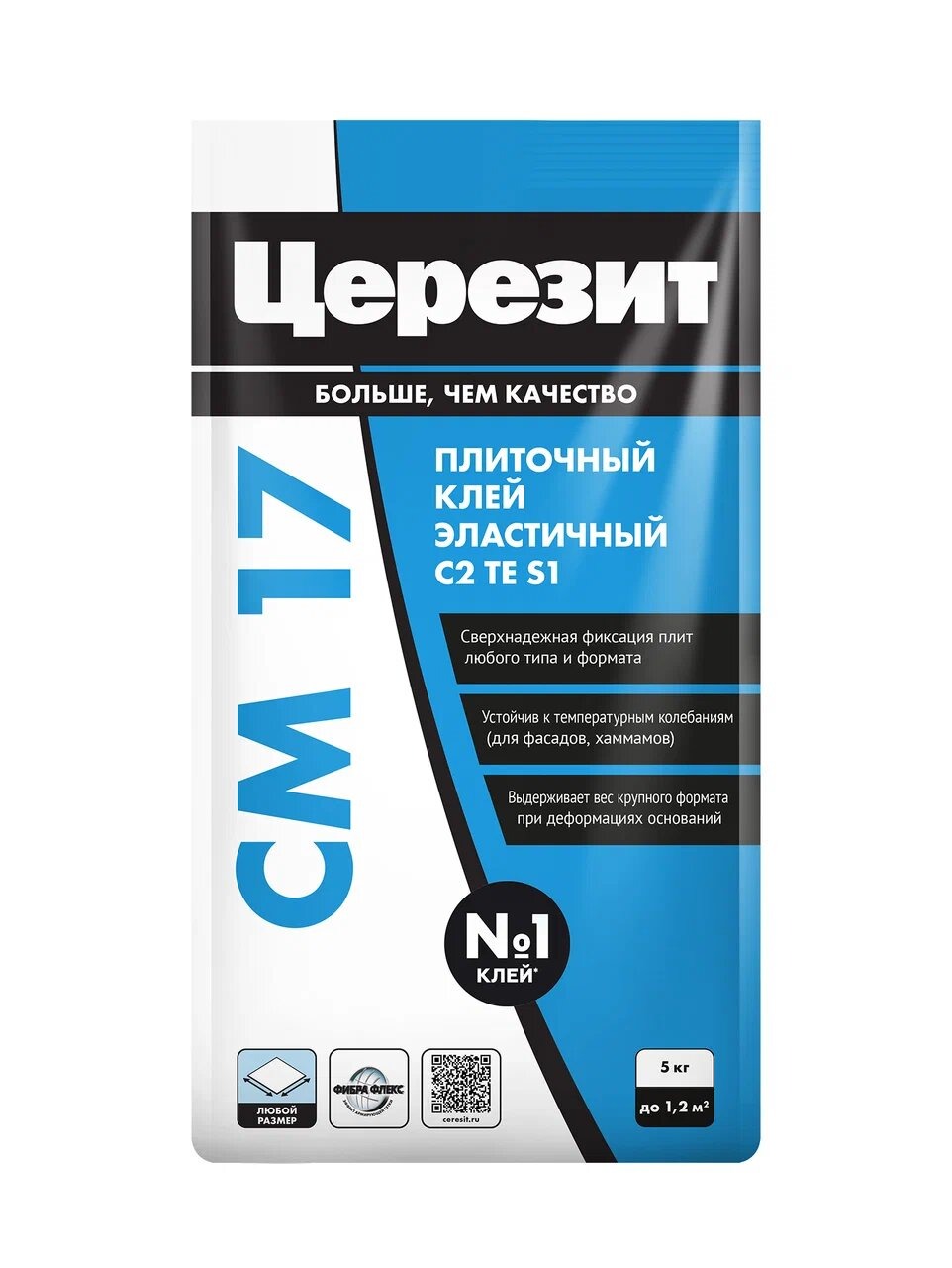 Клей для плитки Ceresit CM 17 Super Flex, эластичный, 5 кг фото