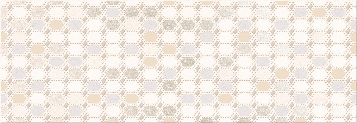 Декор настенный Malwiya Milk Geometria 242x700 бежевый фото