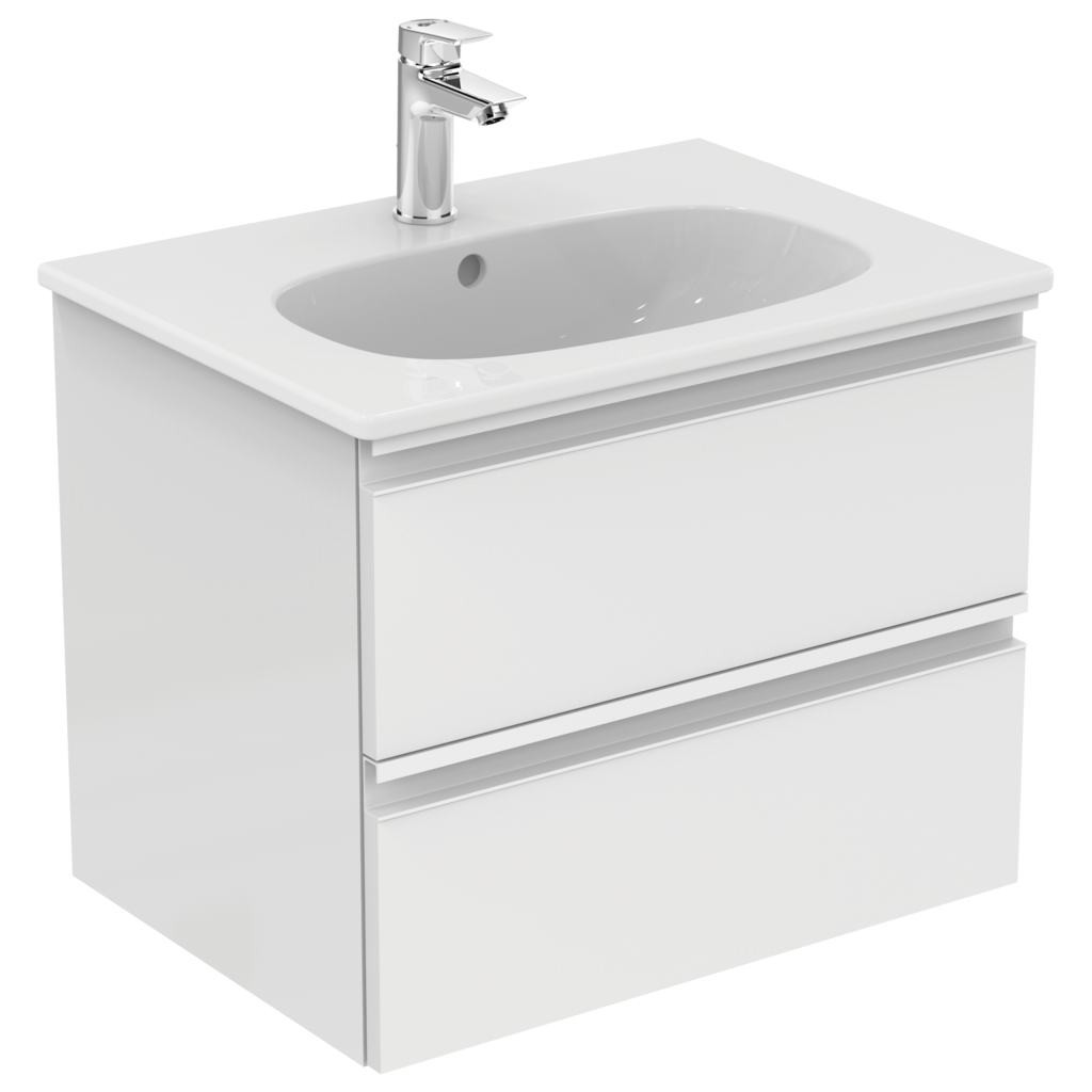 Подстолье Ideal Standart Tesi c 2-мя ящиками, с ручками, системой плавного закрытия, крепежом T0051OV фото