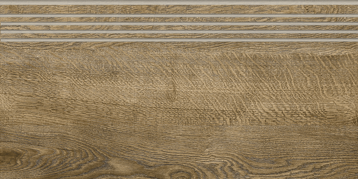 Ступень Италиан Вуд (Italian Wood) 200x600 темно-коричневая G-252/SR/st01