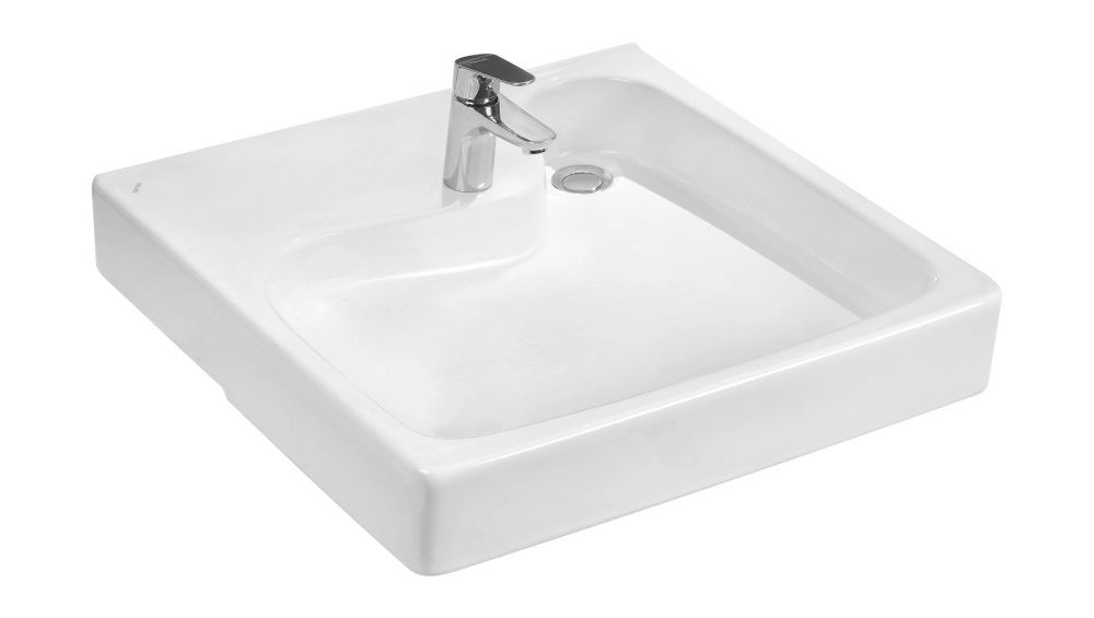 Раковина Клио 60x61 на стиральную машину, с кронштейнами 1WH501780 фото