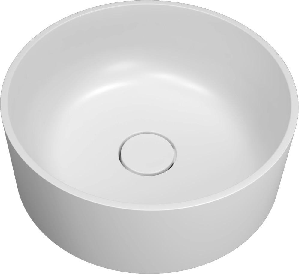 Раковина Алтея 400R solid surface белая 10.290.00400.001 фото