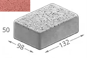 Брусчатка 132x98x50 бетонная двухслойная № 302