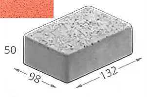 Брусчатка 132x98x50 бетонная двухслойная № 304