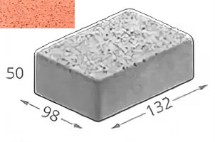 Брусчатка 132x98x50 бетонная двухслойная № 305