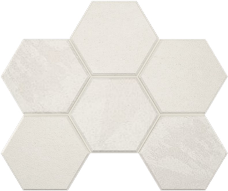 Мозаика Terra White Hexagon 250x285 неполированная LN00/TE00