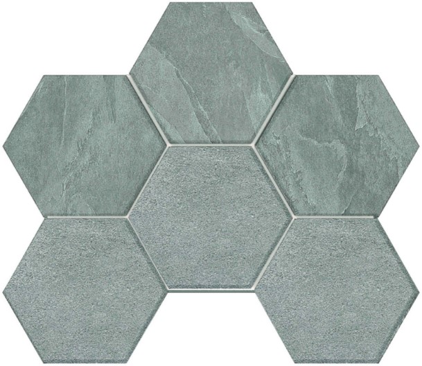 Мозаика Terra Grey Hexagon 250x285 неполированная LN02/TE02