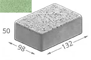 Брусчатка 132x98x50 бетонная двухслойная № 324