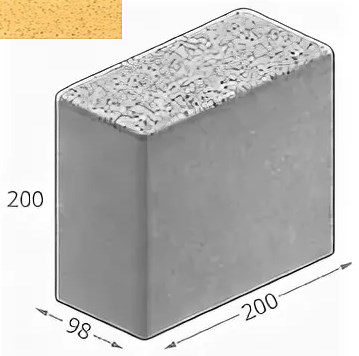 Бордюр 200x98x200 бетонный двухслойный № 308