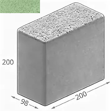 Бордюр 200x98x200 бетонный двухслойный № 324