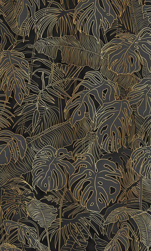 Интерьерная панель 1200x2000 Foliage Inky Gold тактилис матовый T_A-12.3.2/1200x2000 фото