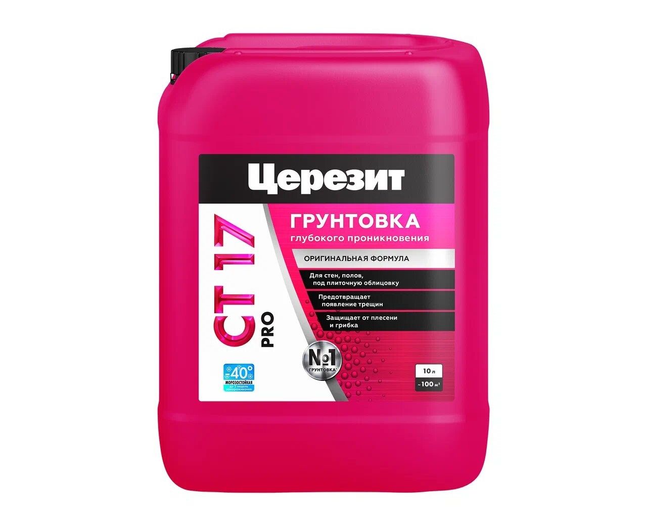 Грунтовка Ceresit CT17 PRO глубокого проникновения, 10 л (морозостойкая) фото