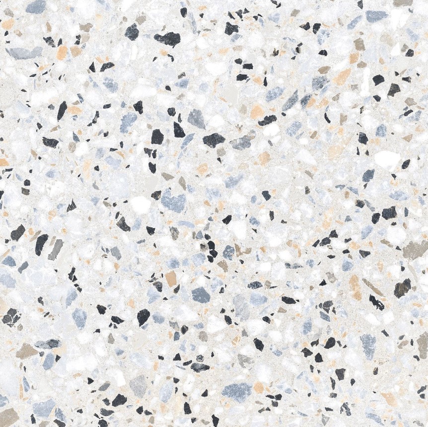 Плитка напольная керамогранитная Terrazzo 570x570 белая GFU57TRZ07L