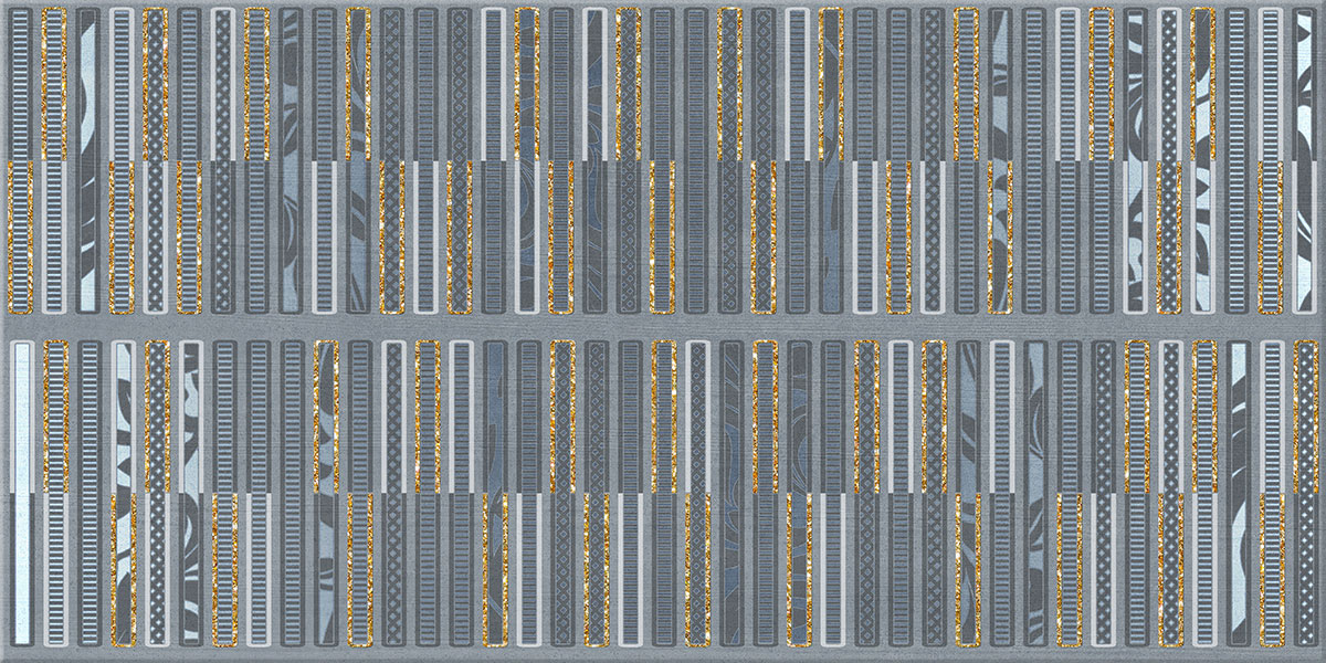Декор настенный Aura Atlantic Geometria Decor 315x630 темно-синий фото