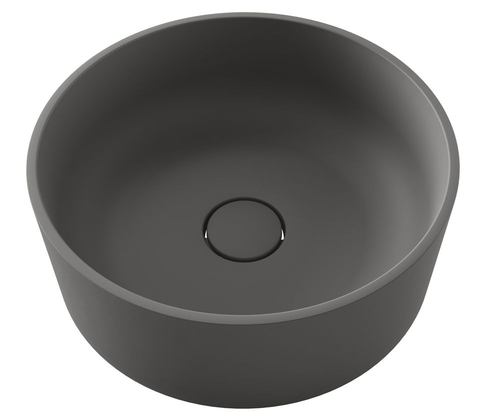 Раковина Алтея 400R круглая серый шелк 10.290.00400.307 фото