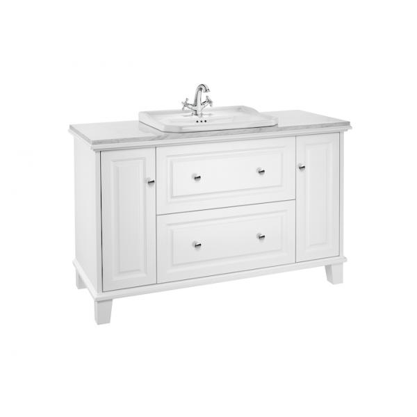 Модуль Carmen 1300 мм для раковины врезной 600 мм Satin White фото