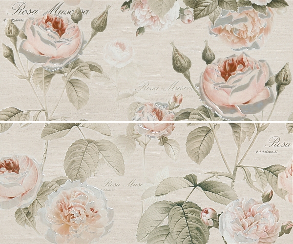 Панно Garden Rose beige panno 01 500x600 бежевое 010301001940