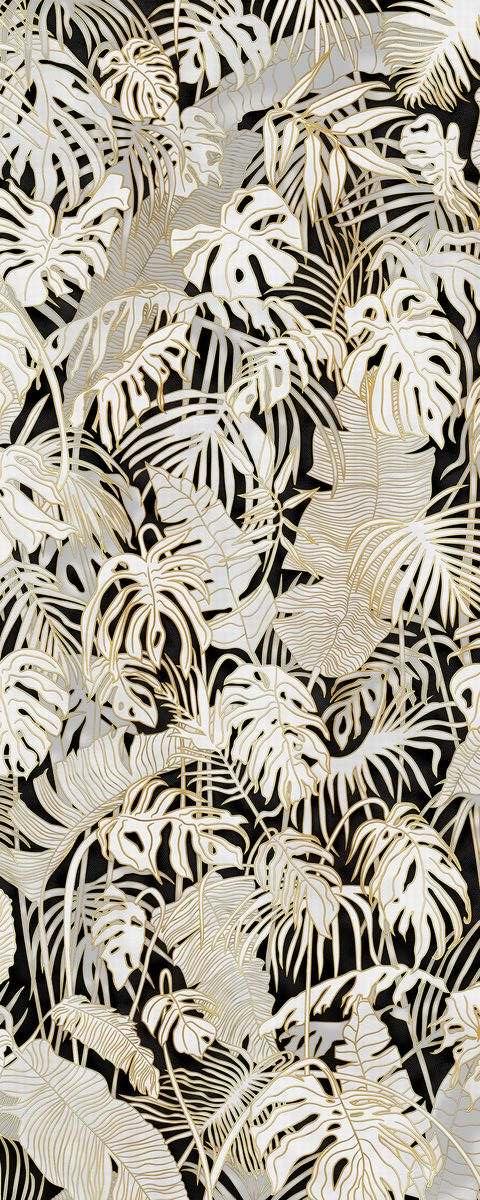 Интерьерная панель 1200x3000 Foliage Black Ivory тактилис матовый T_A-12.2.1/1200x3000 фото