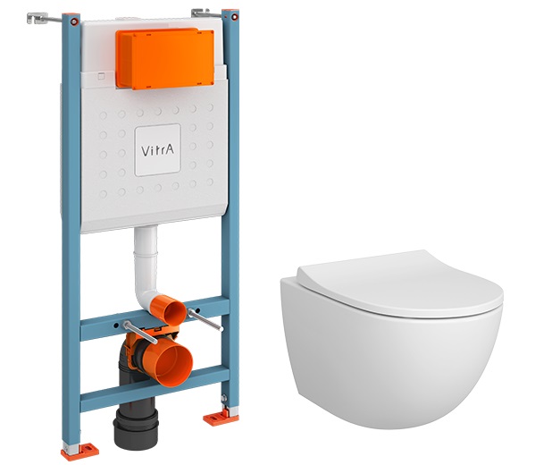 Комплект: унитаз Sento L-Box + инсталляция + сиденье тонкое микролифт (без кнопки) 9830B003-7211 фото