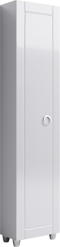 Пенал Infinity 45 напольный универсальный с одной дверью белый глянец Inf.05.45 фото