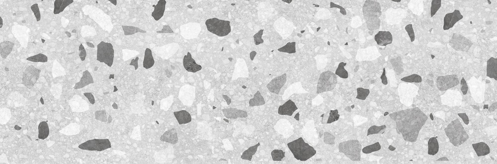 Плитка настенная Terrazzo 198x598 камушки серая TES091