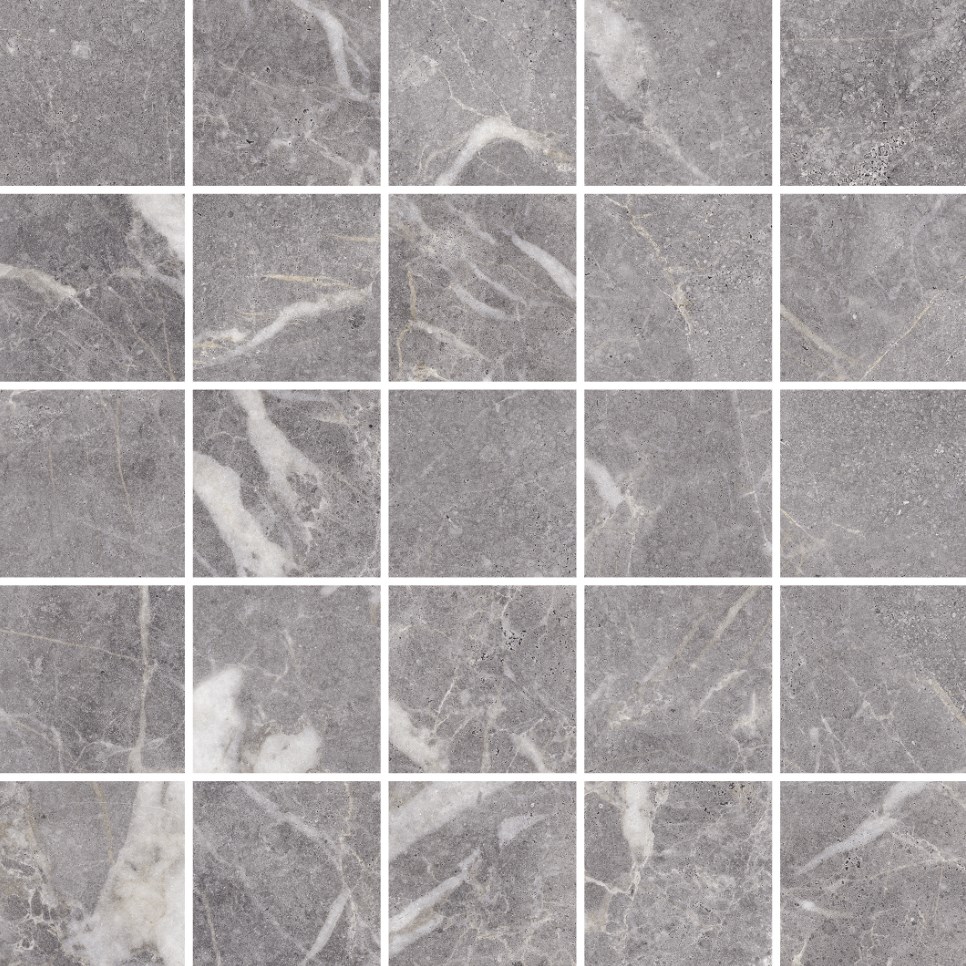 Мозаика Marble Trend Silver River (Марбл Тренд Сильвер Ривер) 307x307 серая K-1006/MR/m14