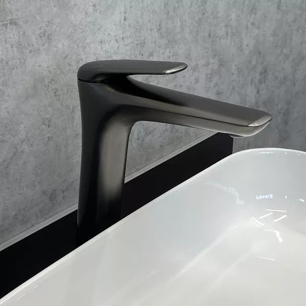 Смеситель для раковины Comforty, картридж 35 мм, графит FC074B-CGT фото