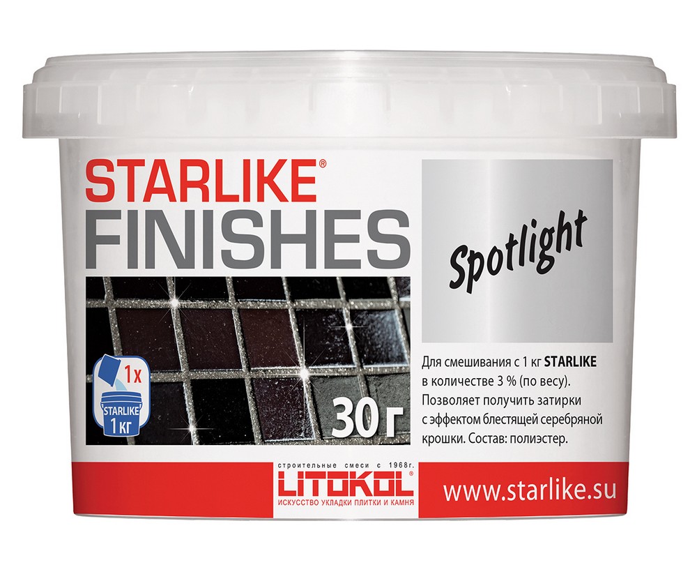 Добавка Starlike Finishes Spotlight блестящая 30 г