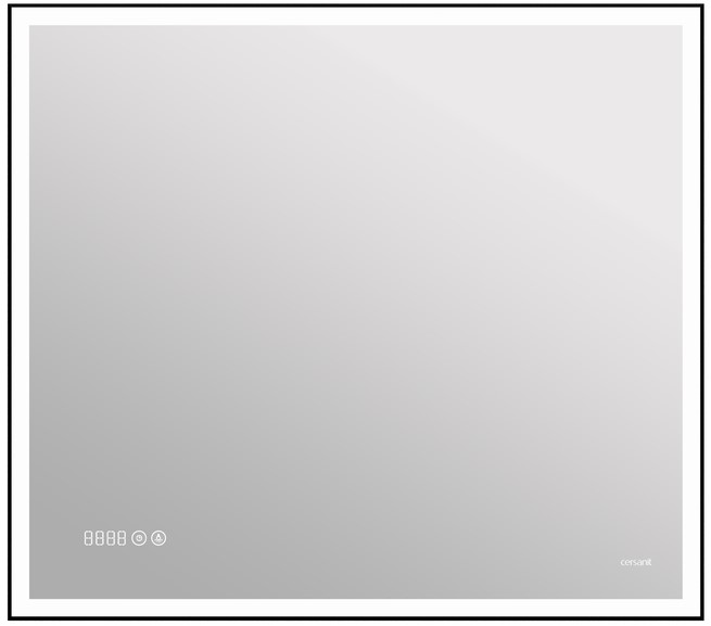Зеркало Led 011 Design 700x800 с подсветкой и часами KN-LU-Led011*80-d-Os фото