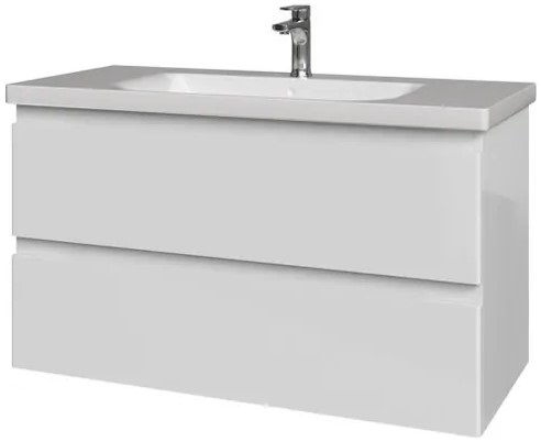 Тумба Forte 120 2 ящика подвесная для раковины Soft 120 бланж SF-027 36116-SF027 фото