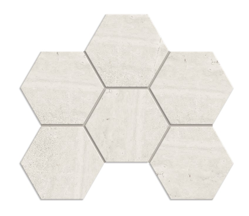 Мозаика Kailas Ivory Hexagon 250x285 неполированная KA00