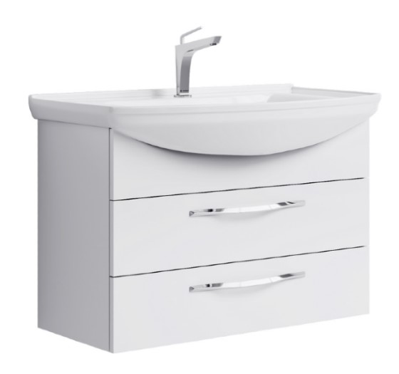 Комплект мебели Allegro 85 с 2 ящиками подвесной 54x82x34 (тумба + раковина Стиль 850) Agr.01.08/2 фото