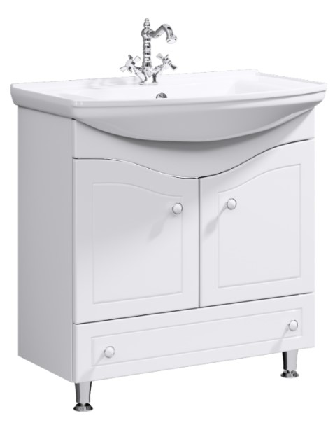 Комплект мебели Franchesca 85 на ножках 87x87x49 (тумба+раковина Стиль 850) FR0108 фото
