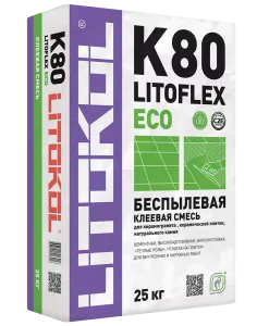 Клеевая смесь LitoFlex K80 ЕСО, 25 кг